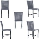 Ver imagem 5 de 2 Cadeiras Corda Náutica Cannes em Alumínio com Pintura Eletrostática para Cozinha Jantar Edícula