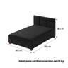 Cama Box para Pet 80cm em Suede - 7