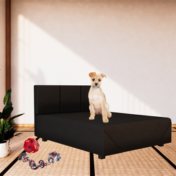 Cama Pet Box 80cm para Pequeno e Grande Porte Espuma D18:preto - 3