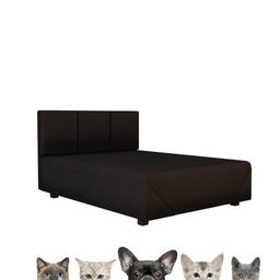 Cama Pet Box 80cm para Pequeno e Grande Porte Espuma D18:preto - 4