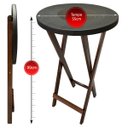 Ver imagem 6 de Mesa Bistrô Alta Dobrável de Madeira Linha Guapa 55cm