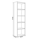 Ver imagem 3 de Estante para Livros com 4 Prateleiras 60cm Julia Castanho - Montanaris Decor Md Montanaris Decor