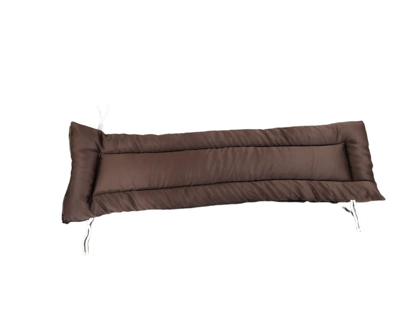 Almofada Futon para Cadeira e Banco 150x40 Liso:marrom