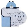 Toalha Banho Bordada Infantil Com Capuz - Bicho Molhado Azul - 2