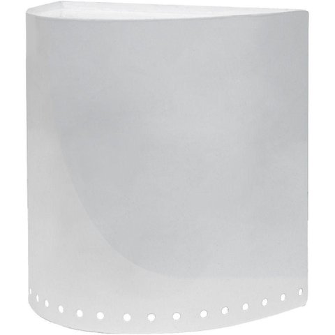 Arandela Ar-240g com Furos Decorativa para Parede Branco Belly Lustre Bivolt para Iluminação