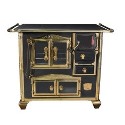 FOGAO A LENHA N 1 PRINCESS PRETO GOLD COM TAMPA SD - 6