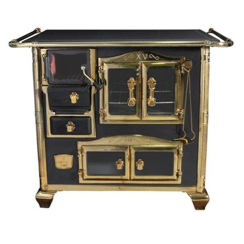 FOGAO A LENHA N 1 PRINCESS PRETO GOLD COM TAMPA SE