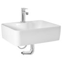 Ver imagem 1 de Kit Banheiro Cuba Louça Apoio +Torneira+Válv+Sifão+Flexível