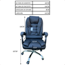 Cadeira Presidente Executive com Pés em Inox e Rodinhas - 5
