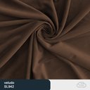 Ver imagem 3 de Poltrona Giratória 73cm Epic Veludo Marrom - Sallar Home