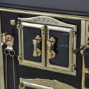 Ver mais imagens de FOGAO A LENHA N 2 PRINCESS PRETO GOLD COM TAMPA SE