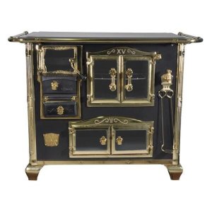 FOGAO A LENHA N 2 PRINCESS PRETO GOLD COM TAMPA SE