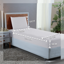 Ver imagem 3 de Roupa de Cama Solteiro 400 Fios 2 Peças Hotel Pousada Macio Acetinado:branco