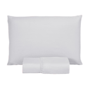 Ver imagem 1 de Roupa de Cama Solteiro 400 Fios 2 Peças Hotel Pousada Macio Acetinado:branco
