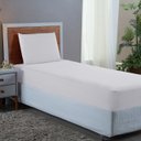 Ver imagem 2 de Roupa de Cama Solteiro 400 Fios 2 Peças Hotel Pousada Macio Acetinado:branco