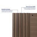 Ver imagem 7 de Kit Guarda Roupas 7 Portas, Cama Casal/Queen com LED e Cômoda Seringal CabeCasa MadeiraOriginals Marrom/Nogal