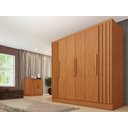 Ver imagem 2 de Guarda Roupa Itaperuna 6 Portas e 4 Gavetas Internas Tcil Cinamomo