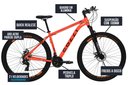 Ver imagem 5 de Bicicleta Colli Toronto Aluminio Aro 29 Disco-shimano 21v Laranja