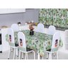 Toalha de Mesa 12 Cadeiras 4,50 X 1,40 Mesa Posta Cozinha Sala de Jantar Oxford Estampada:pote de do - 1