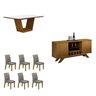 Sala de Jantar Completa com Mesa, 6 Cadeiras e Buffet Espresso Móveis - 2