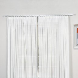 Kit Varão para Cortinas 2.00 Metros 19mm - Branco - 1
