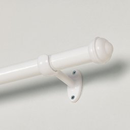 Kit Varão para Cortinas 2.00 Metros 19mm - Branco - 3