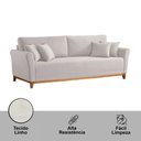 Ver imagem 5 de Sofá Fixo Brasil 210cm com Braço 10 Cm Meu Sofá Online