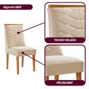 Ver imagem 4 de Conjunto de Cadeiras para Sala de Jantar Sakura Bege/Creme/Marromle