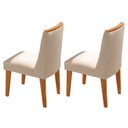 Ver imagem 3 de Conjunto de Cadeiras para Sala de Jantar Sakura Bege/Creme/Marromle