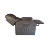 Poltrona Papai com Porta Copo Reclinável Massageador Veludo:marrom - 1