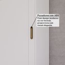 Ver imagem 6 de Guarda-Roupa Casal 2 Portas de Correr 243cm 100% MDF Marsala Espresso Móveis Branco