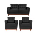 Ver imagem 2 de Kit Sofá 2 Lugares e 2 Poltronas Luxo Moderno Sala de Estar Samuel