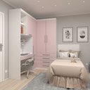 Ver imagem 1 de Quarto Modulado Solteiro de Canto 3 Peças 4 Portas 4 Gavetas Alpes Luciane