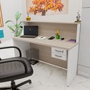 Ver imagem 4 de Balcão Atendimento Recepção Consultório 1400x600 com Gaveteiro Netmobil - Dubai/branco