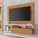 Ver imagem 1 de Painel para Tv até 55 Polegadas Brasil 1 Porta Freijo/off White - Caemmun