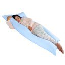 Ver imagem 1 de Travesseiro Gigante 170x80cm Happy Line - Azul claro