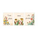 Ver imagem 1 de Conjunto Quadros Decorativos Moldura Frase Flor Quarto Sala