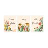 Conjunto Quadros Decorativos Moldura Frase Flor Quarto Sala - 1
