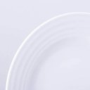 Ver imagem 3 de Conjunto 6 Pratos Rasos Porcelana 27cm Tramontina Branco Vibrare Aba Larga Mesa de Jantar