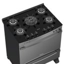 Ver imagem 2 de Fogao 5 Bocas Venax Palladio Vitreo Inox Gas Glp 220 V