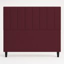 Ver imagem 5 de Cabeceira Estofada Elen Moderna para Quarto Cama Box Casal 140 cm Tecido Suede Bordo