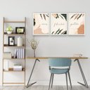 Ver imagem 2 de Conjunto Quadros Decorativos Moldura Parede Sala Quarto 3 pç