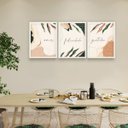 Ver imagem 3 de Conjunto Quadros Decorativos Moldura Parede Sala Quarto 3 pç