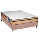 Ver imagem 1 de Cama Box Casal: Colchão Espuma D45 Plumatex Selectus + Base Crc Suede Clean (138x188)