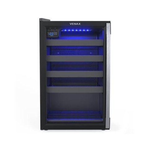 Champanheira 100 - Preto Fosco com Porta Invertida - 127v - Estilo e Praticidade para Suas Bebidas