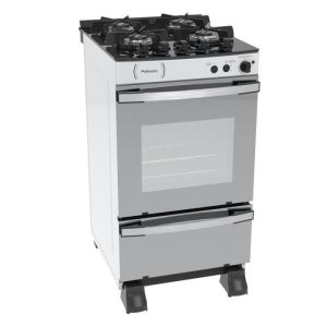 Fogao 4 Bocas Venax Palladio Vitreo Branco Gas Glp 127 V