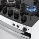 Ver imagem 7 de Fogao 4 Bocas Venax Palladio Vitreo Branco Gas Glp 220 V
