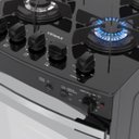 Ver imagem 3 de Fogao 4 Bocas Venax Palladio Vitreo Preto Fosco Gas Glp 127 V