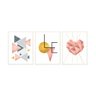 KIT Quadros Decorativos Abstrato Rose Gold 3 peças Quarto - 1