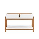 Ver imagem 2 de Aparador Buffet Sala Estar Jantar 2 Gavetas Lizz - Branco C/ Cedro